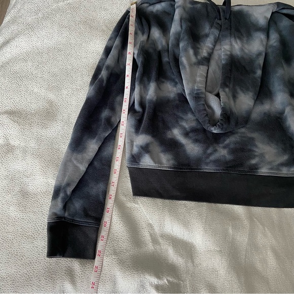 Champion Tie-Dye Navy Blue & White Women’s Hoodie Sweatshirt - Picture 3 of 5